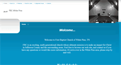 Desktop Screenshot of fbcwhitepine.org