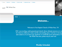 Tablet Screenshot of fbcwhitepine.org